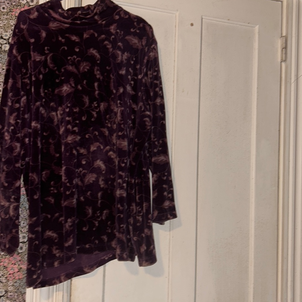 Beautiful velour dark plum